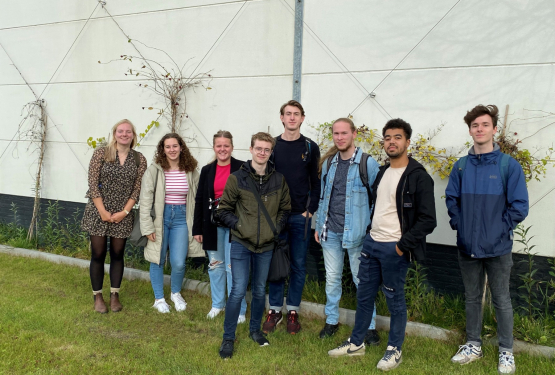 Studenten bezoeken Euvelgunne
